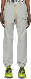 Rhude Grey Terry Lounge Pants