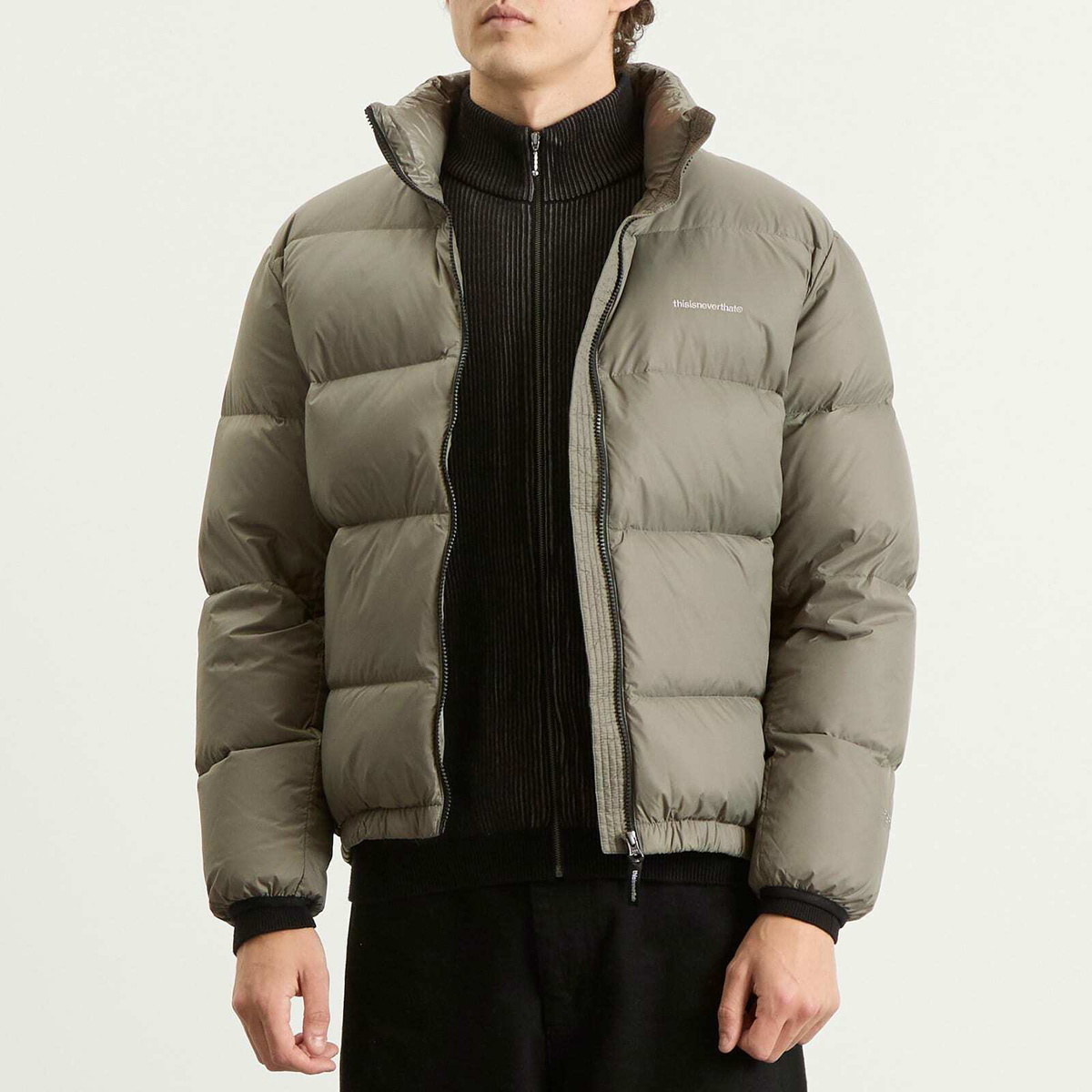 thisisneverthat Men's PERTEX T Down Jacket in Dark Sage