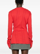 Jade Cropper Slit-Detail Knitted Top