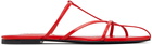 Jil Sander Red Pointed Toe Sandals