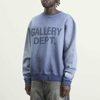 Gallery Dept Men's . Washed Logo Crewneck in Navy