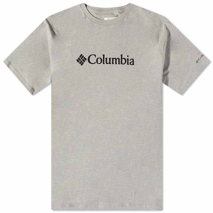 Photo: Columbia Men's CSC Basic Logo T-Shirt in Columbia Grey