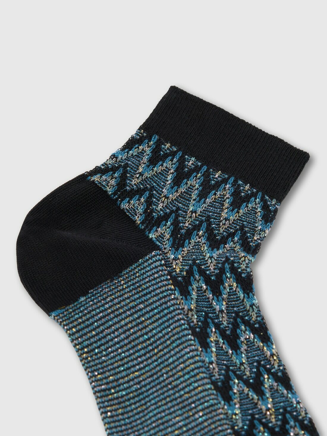 Missoni - Lamé cotton-blend ankle socks, Women, Multicoloured