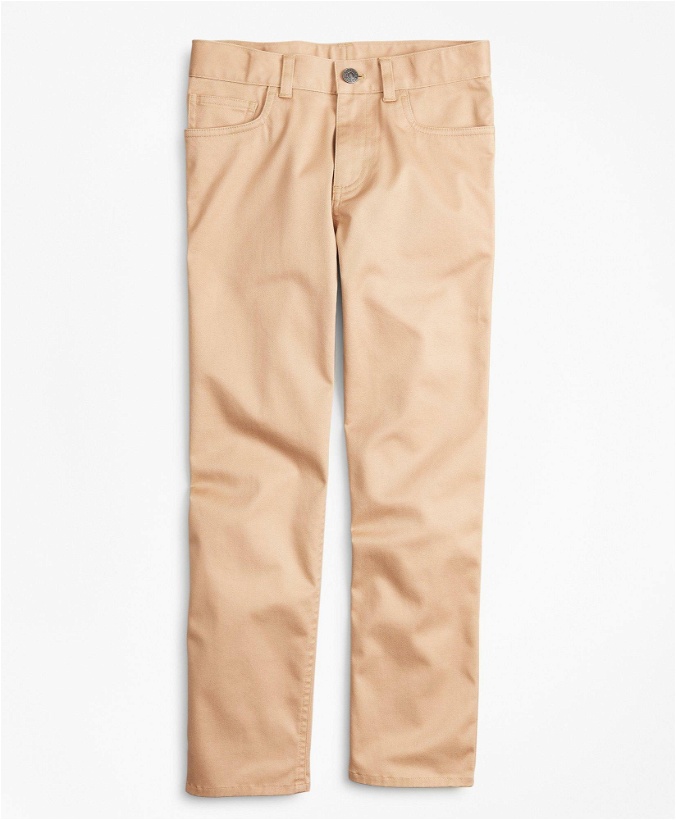 Photo: Brooks Brothers Boys Stretch Advantage Chino Five-Pocket Pants | Khaki