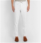 MAN 1924 - Tomi Slim-Fit Cotton Drawstring Trousers - White