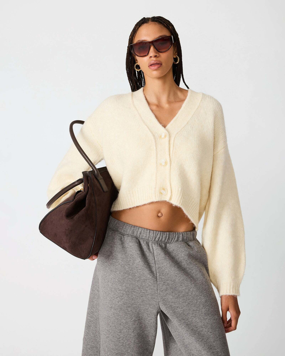 Steve Madden Mica Sweater in Cream