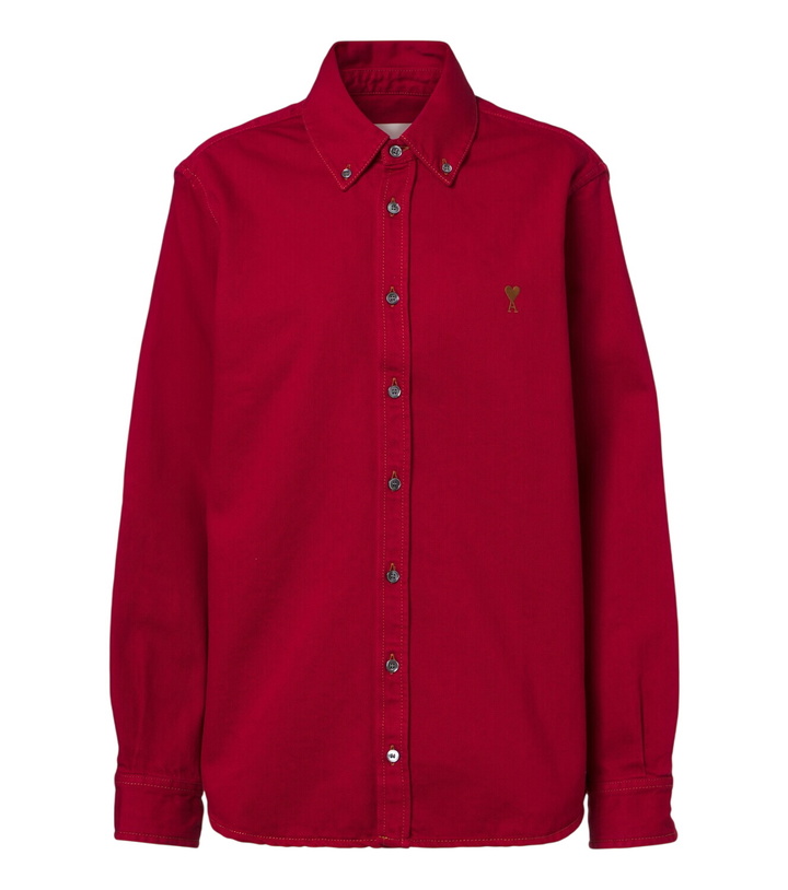 Photo: Ami Paris Ami de Cœur cotton twill shirt