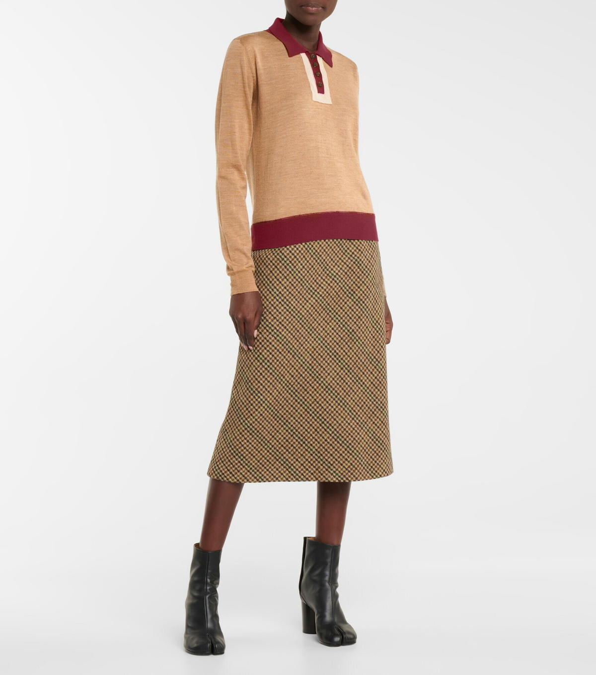 Maison Margiela Men Wool Polo.