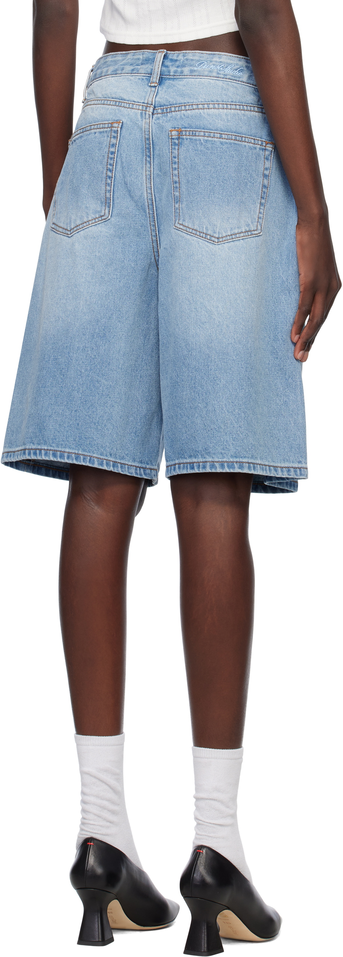 Dunst Blue Bermuda Denim Shorts