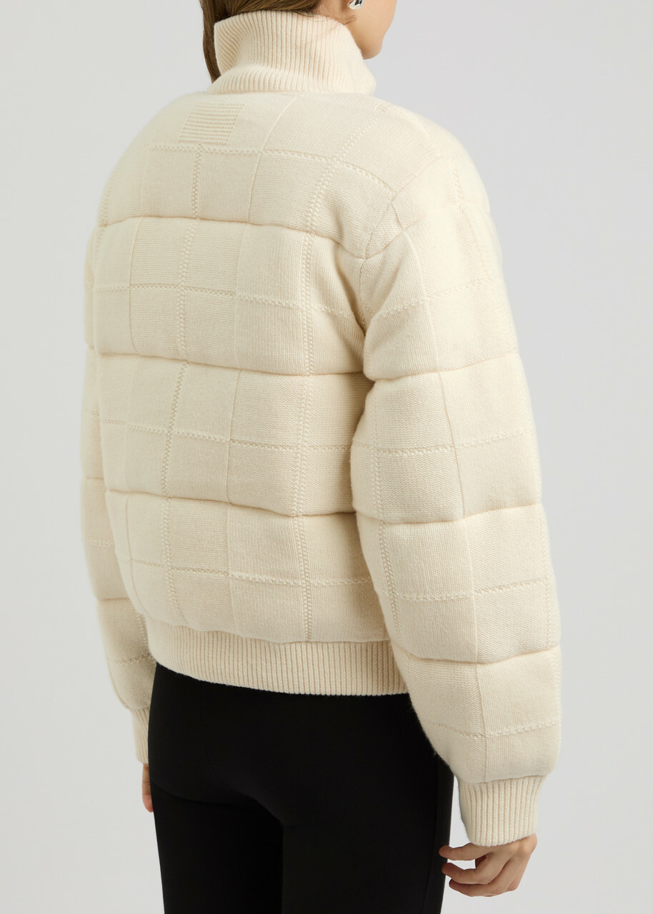 Guest In Residence Reversible Quilted Wool-blend Jacket Cream