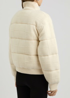 Guest In Residence Reversible Quilted Wool-blend Jacket Cream