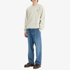 Foret Men's Noon Element Crew Sweatshirt in Snow Melange