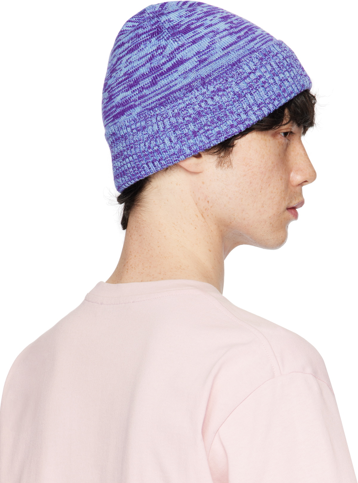 JW Anderson Blue Knitted Beanie