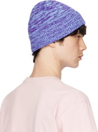 JW Anderson Blue Knitted Beanie