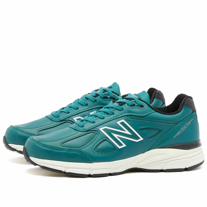 Photo: New Balance Men's U990TW4 - Made in USA Sneakers in Green