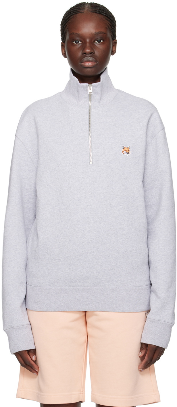 Maison Kitsuné Women's Fox Head Sweater Pink