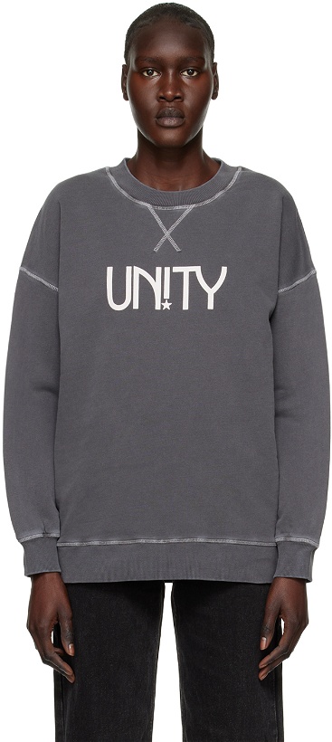 Photo: Ksubi Gray Unity Star Oh G Crew Sweatshirt