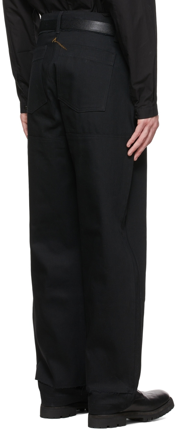 AIREI SSENSE Exclusive Black Paneled Jeans