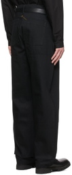 AIREI SSENSE Exclusive Black Paneled Jeans