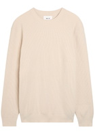 NN07 Danny Ribbed Knit Jumper Ivory