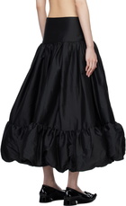 Paula Canovas Del Vas Black Merengue Midi Skirt