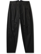 Nicholas Daley - Pleated Cotton Trousers - Black