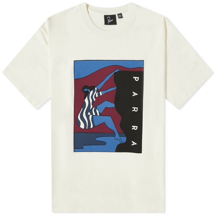 Photo: By Parra Men's Climb Away T-Shirt in Off White