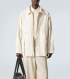 Lemaire Hooded coated linen-blend raincoat