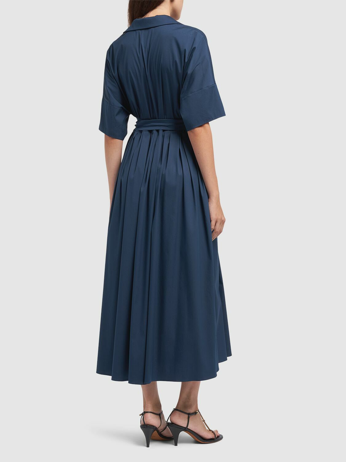 ワンピース S Max Mara SARAH STRETCH POPLIN WALLET DRESS S MAX MARA Sarah Poplin Midi Dress S Max Mara