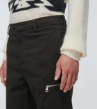 Moncler - Cotton twill straight pants