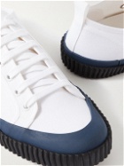James Perse - Rubber-Trimmed Canvas Sneakers - White