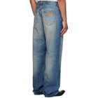 MM6 Maison Margiela Blue Straight-Leg Jeans