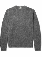 Massimo Alba - Alder Brushed Mohair and Silk-Blend Sweater - Gray