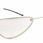 Acne Studios Men's Metallic Sunglasses in Transparent/Silver 