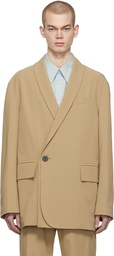 Wooyoungmi Beige Shawl Collar Blazer