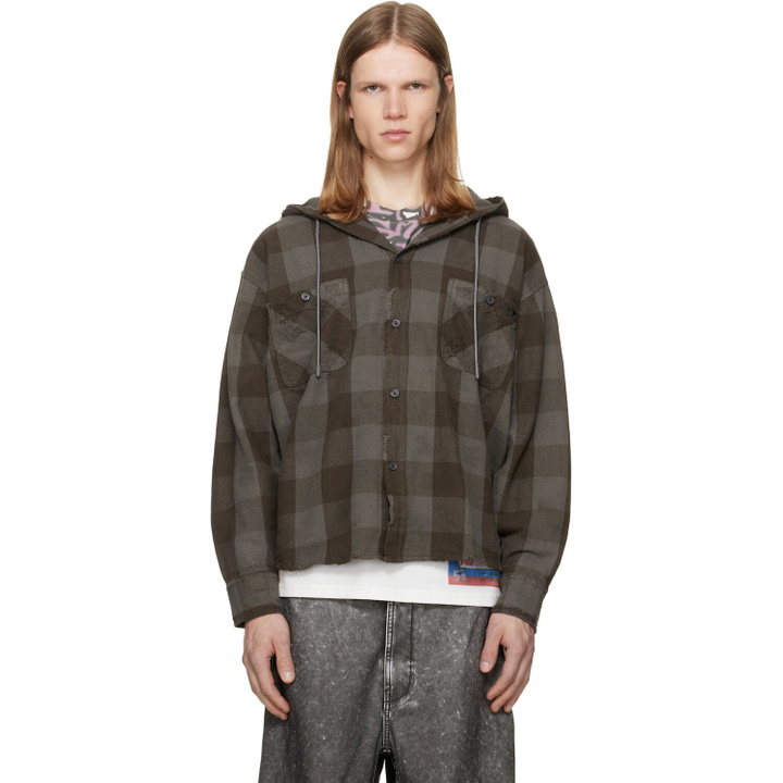 Photo: Diesel Brown S-Drum-Hoody Shirt