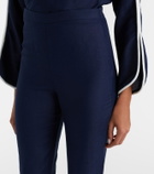 Adriana Degreas Linen-blend capri pants