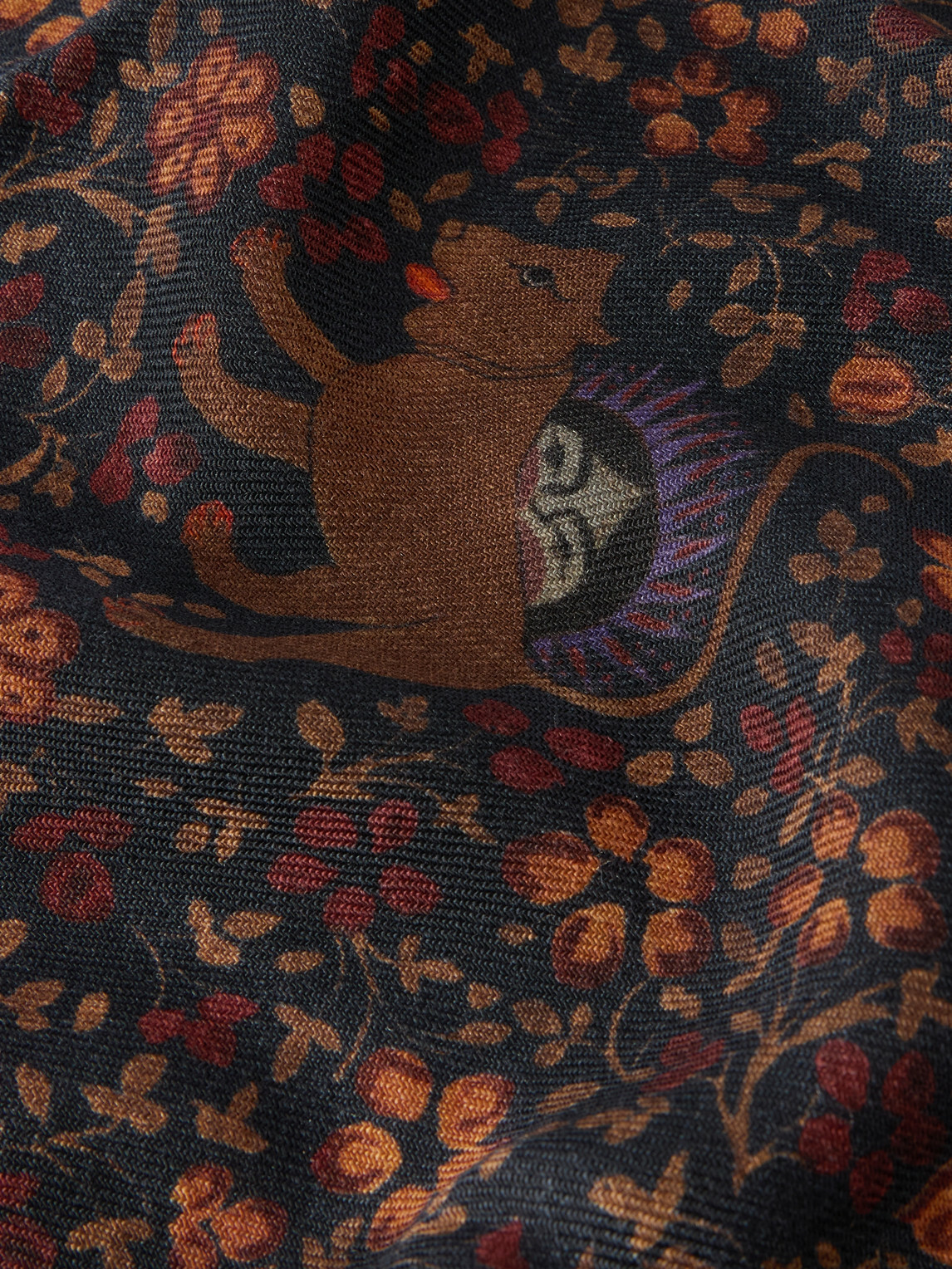 De Bonne Facture - Printed Wool-Twill Scarf