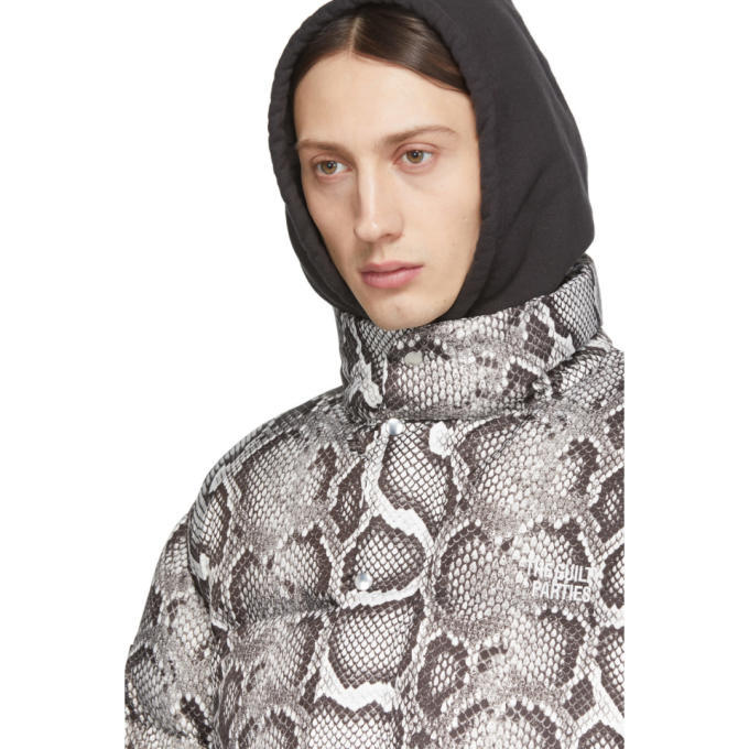 Wacko Maria White and Black Down Python Jacket Wacko Maria