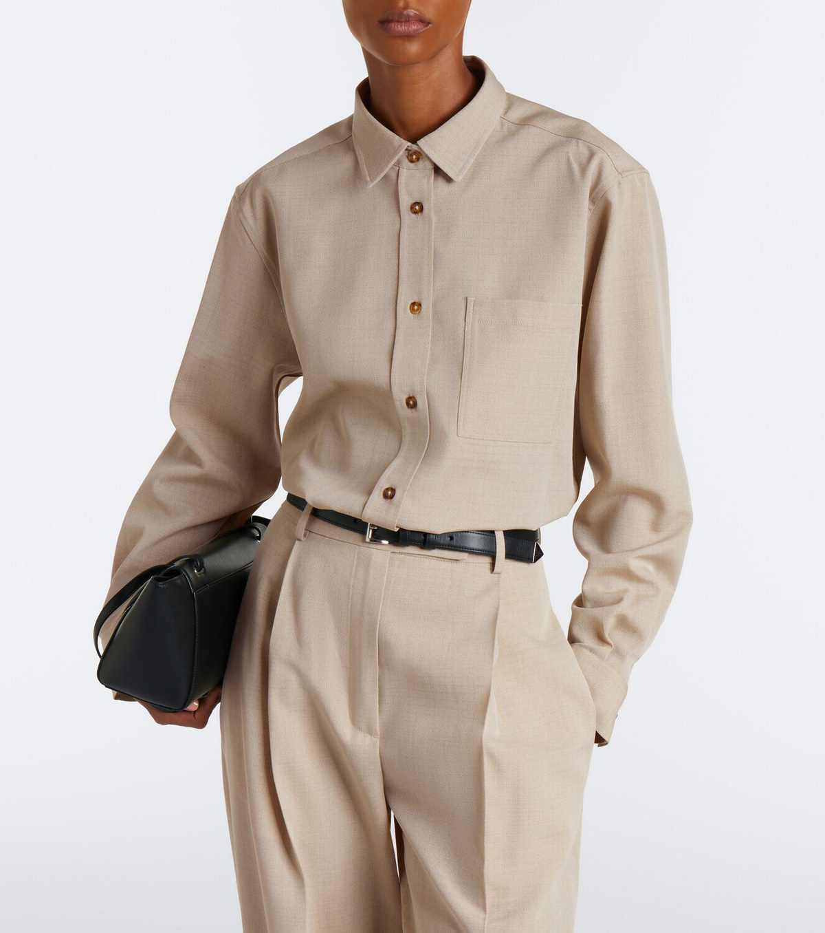 Róhe Wool and silk shirt