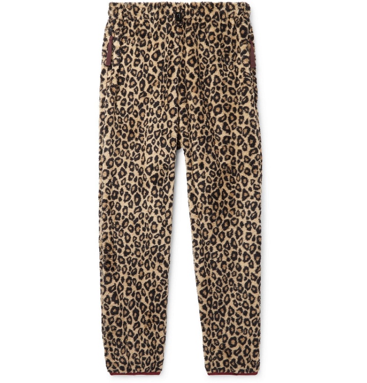 Photo: KAPITAL - Leopard-Print Fleece Drawstring Trousers - Animal print