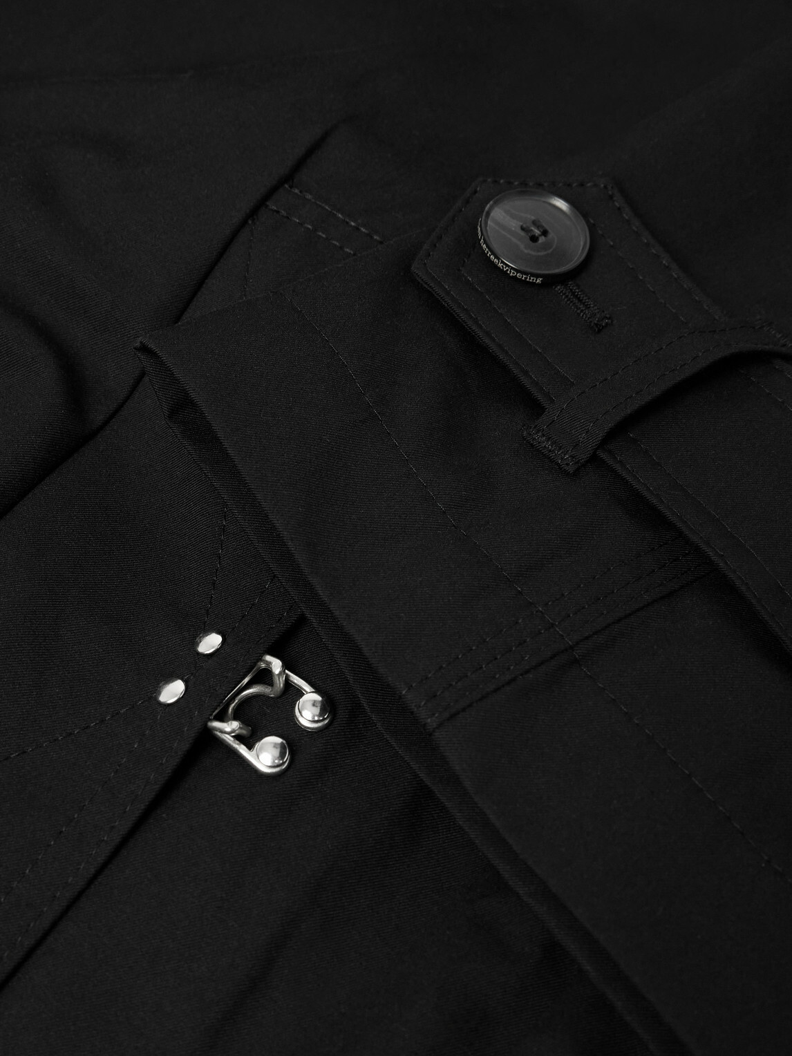 mfpen - Client Cotton-Gabardine Coat - Black