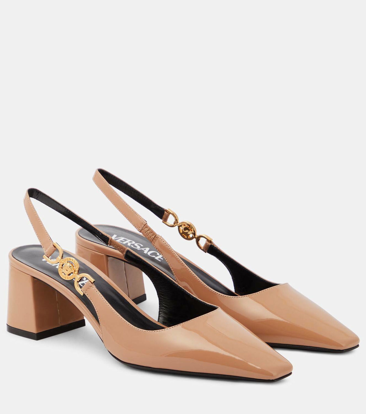 Versace Medusa '95 patent leather slingback pumps Versace