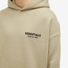 Fear of God ESSENTIALS Men's Core Logo Fleece Hoodie in Desert Sand