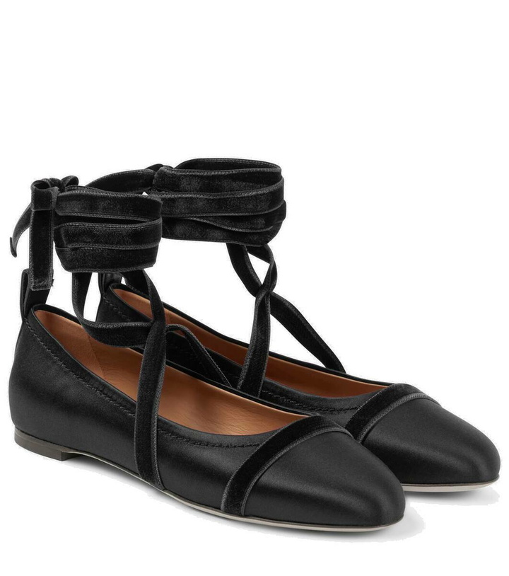 Photo: Malone Souliers Spencer satin ballet flats