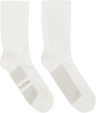 Rick Owens Off-White Glitter Socks