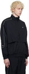 Nike Black Sportswear Solo Swoosh Track Jacket