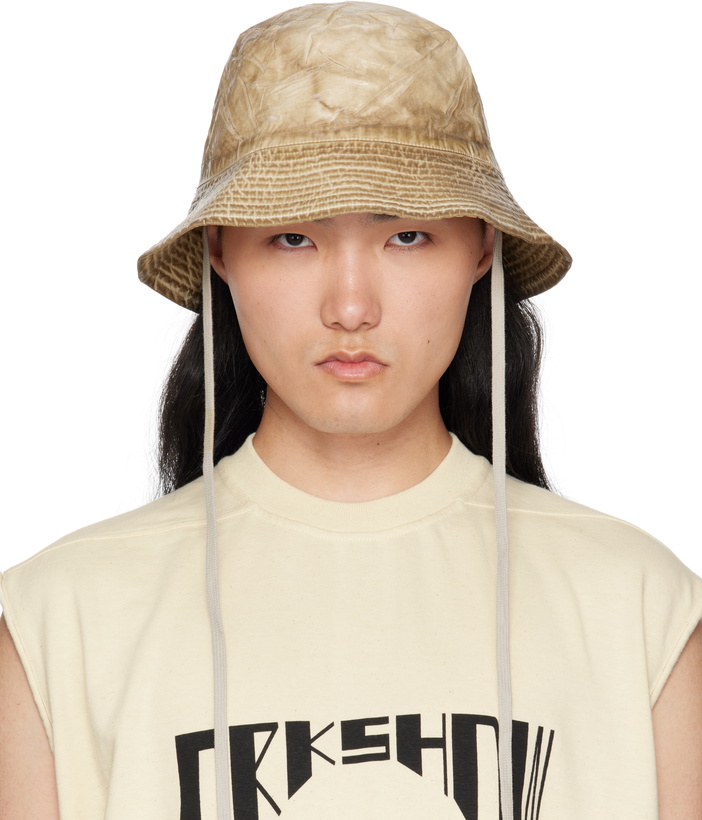 Photo: Rick Owens DRKSHDW Beige 'Hollywood' Gilligan Bucket Hat