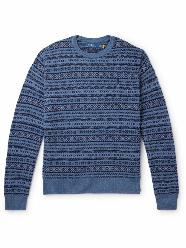 Photo: Polo Ralph Lauren - Fair Isle Wool Sweater - Blue