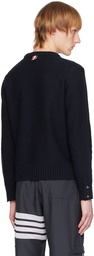 Thom Browne Navy 4-Bar Sweater